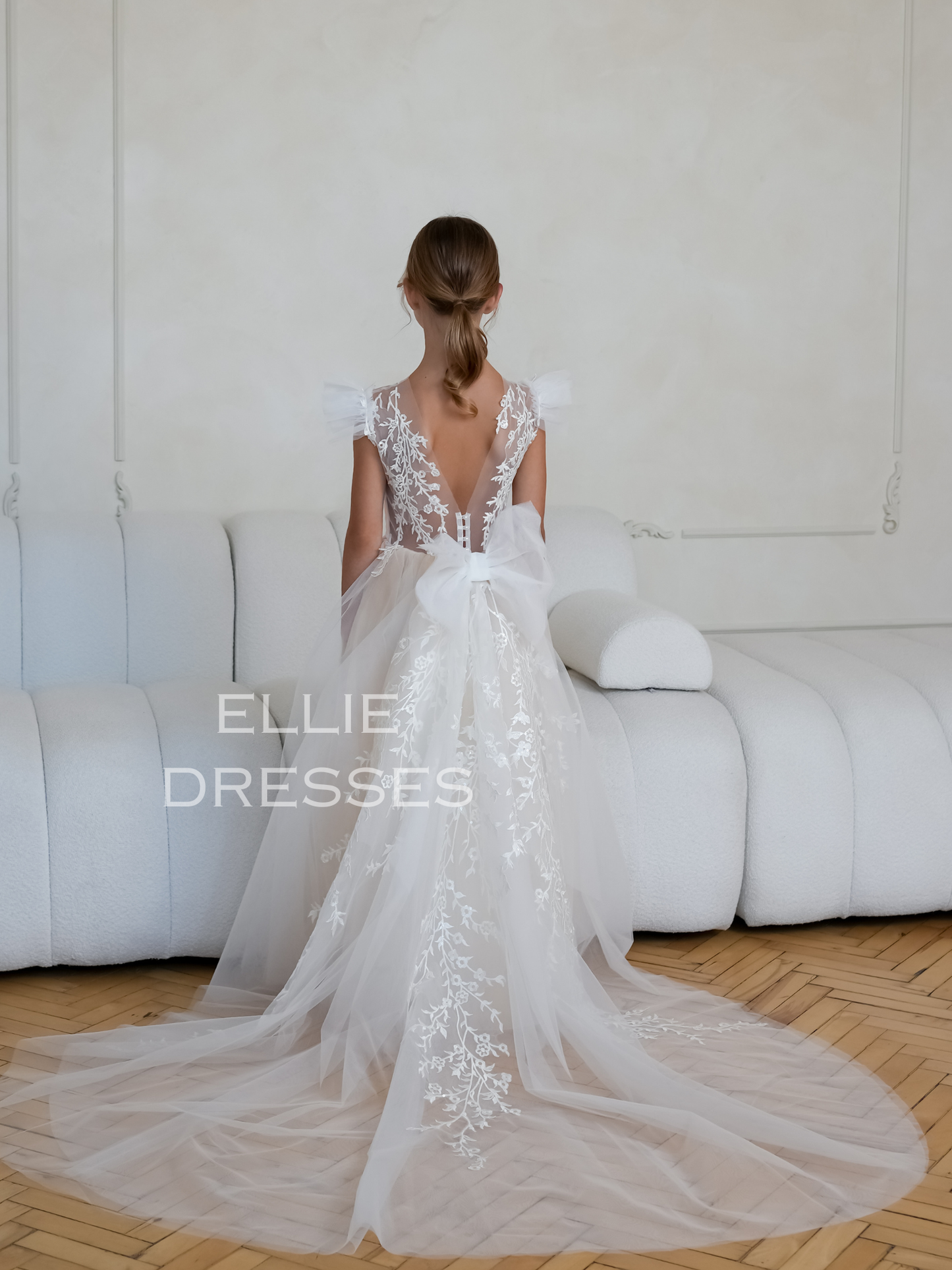 Flower Girl Dress with Train