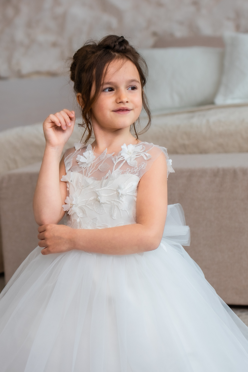 Ivory Girl Dress Ellie Dresses