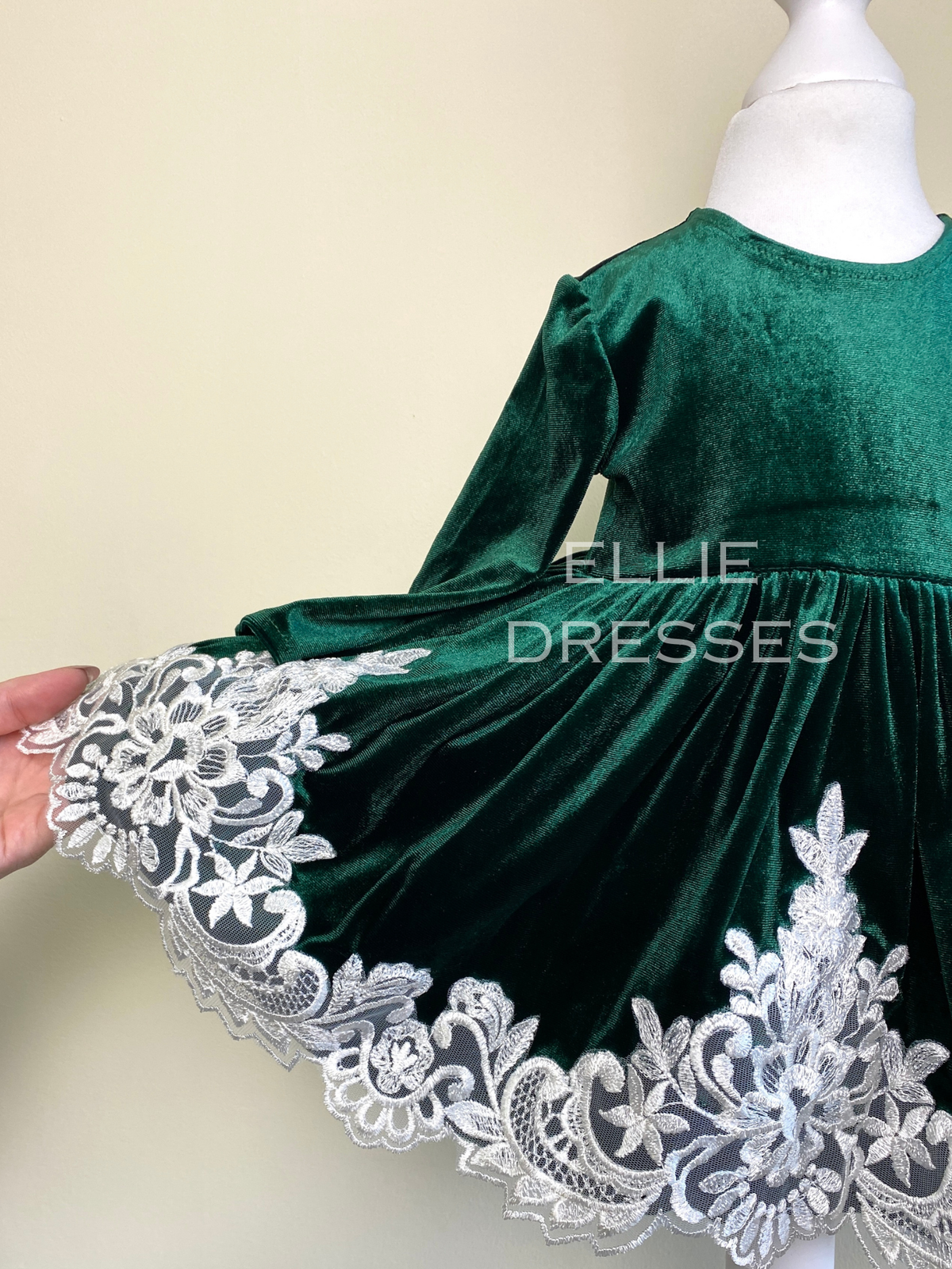 Christmas Velour Baby Gown CD010
