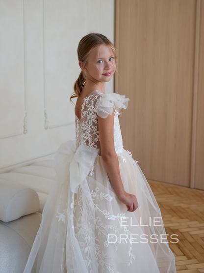 Flower Girl Dress with Train