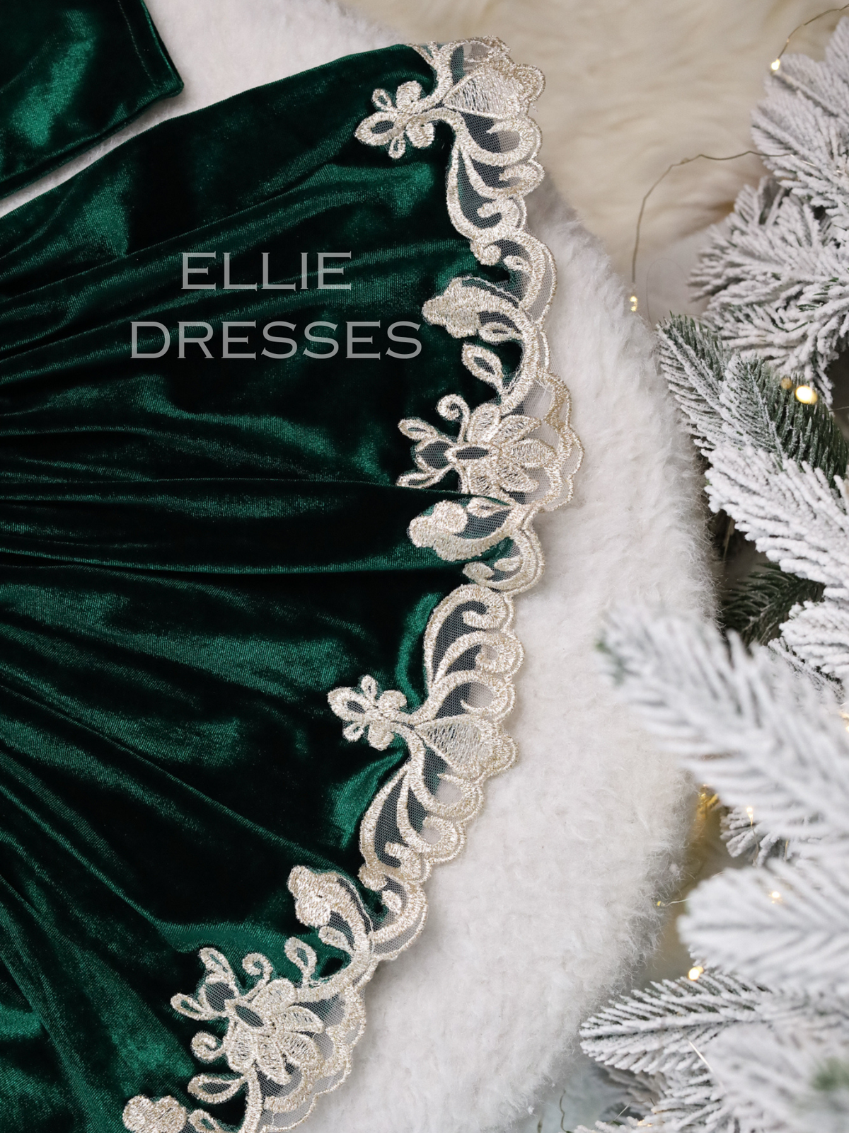 Velour Christmas Baby Gown CD005