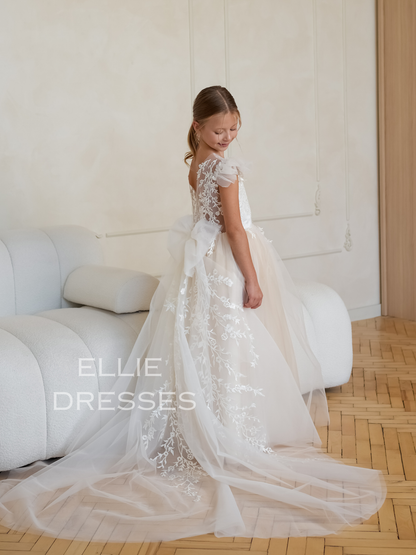 Flower Girl Dress with Train