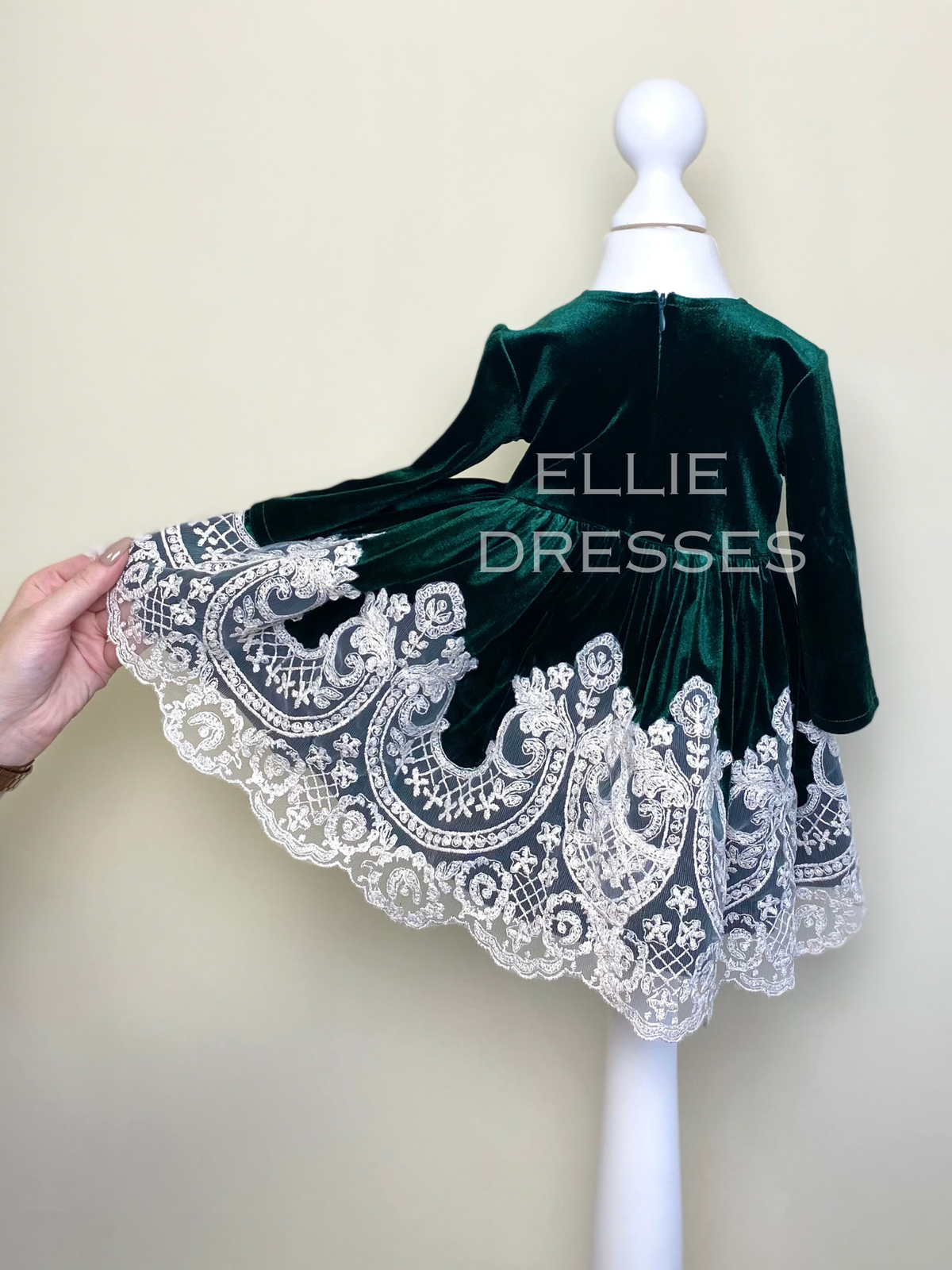 Christmas Baby Velour Dress CD007