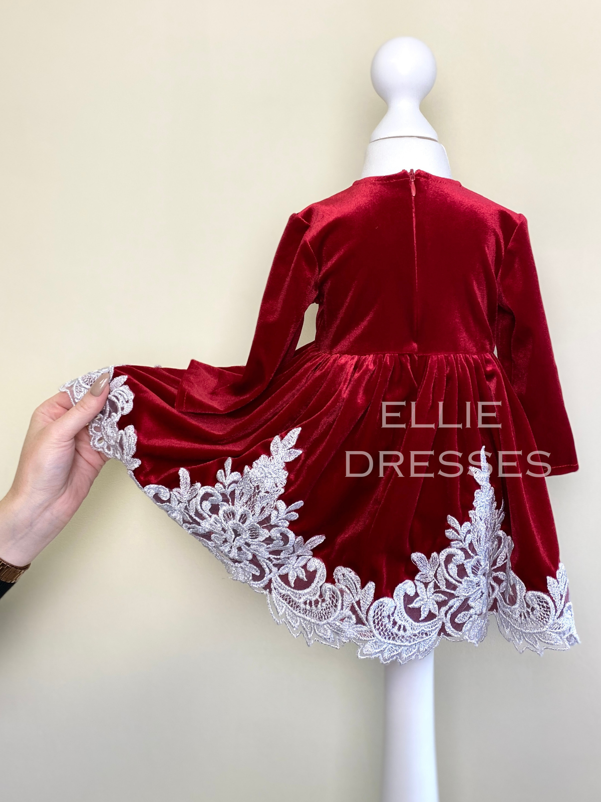 Toddler Christmas Dress with Lace CD010