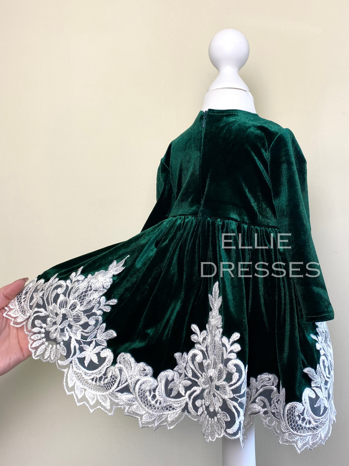 Christmas Velour Baby Gown CD010