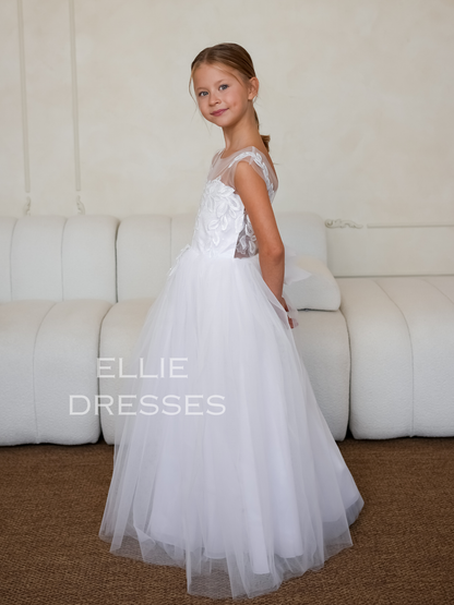 White Flower Girl Dress