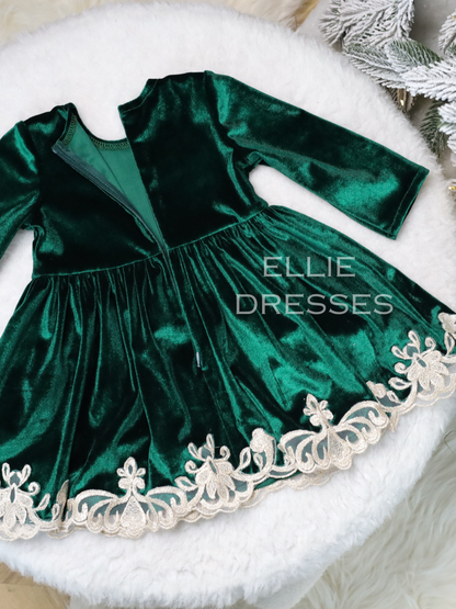 Velour Christmas Baby Gown CD005