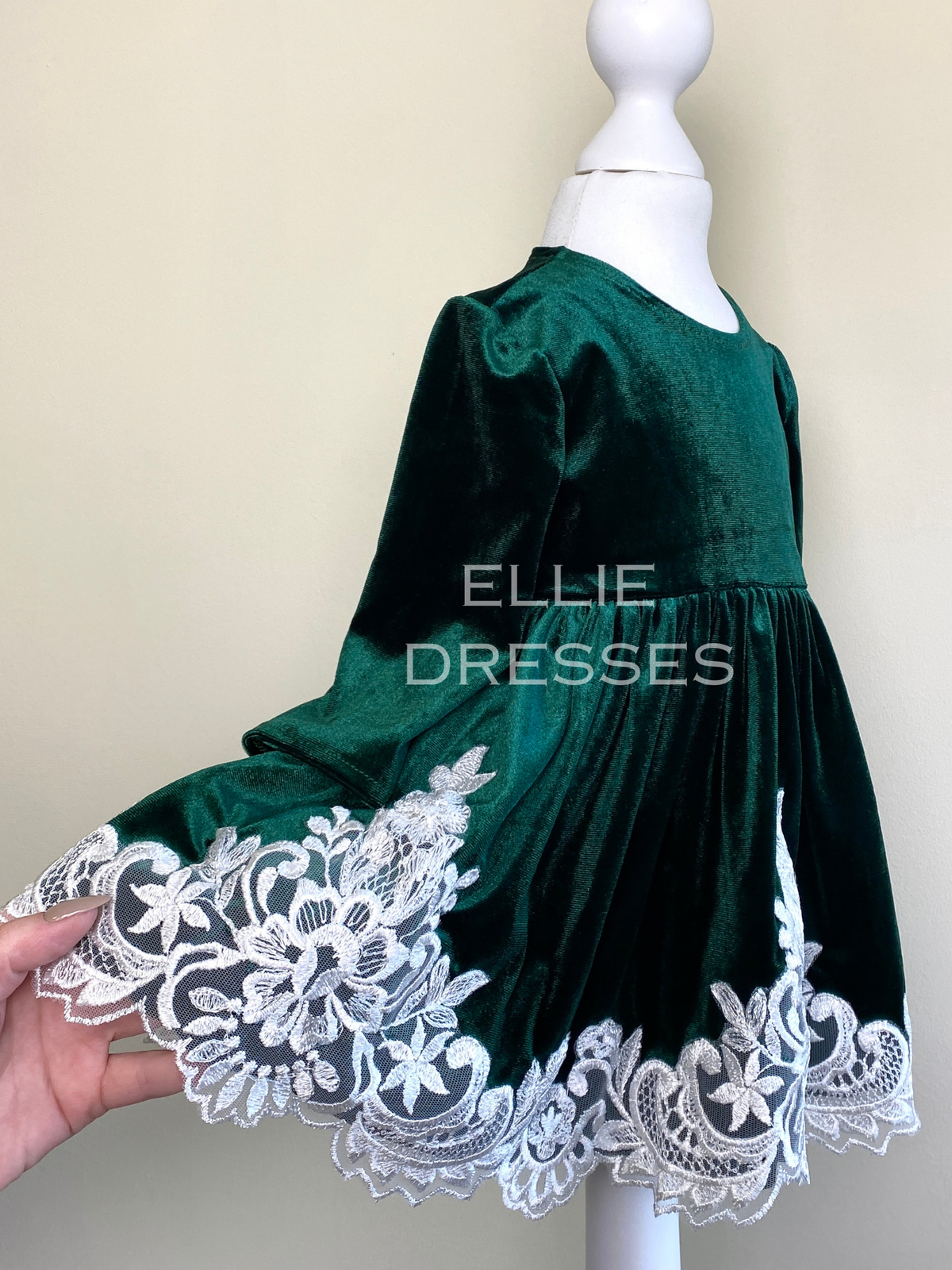 Christmas Velour Baby Gown CD010