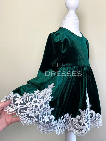 Christmas Velour Baby Gown CD010