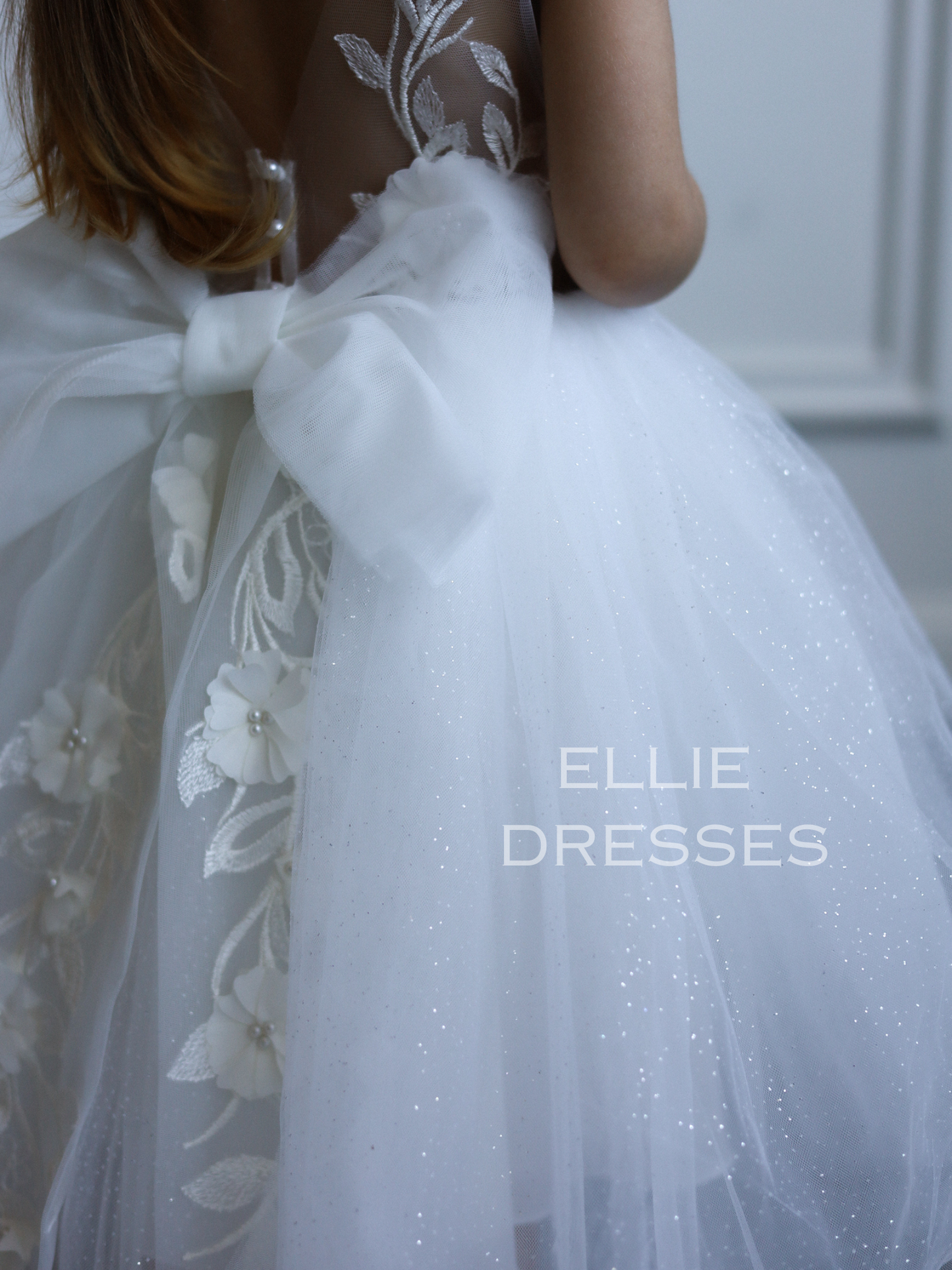 Short Girl Dress with sparkle skirt
