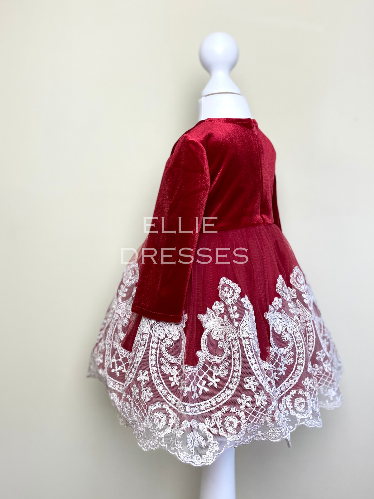 Tulle Skirt Dress with Ivory Lace CD007