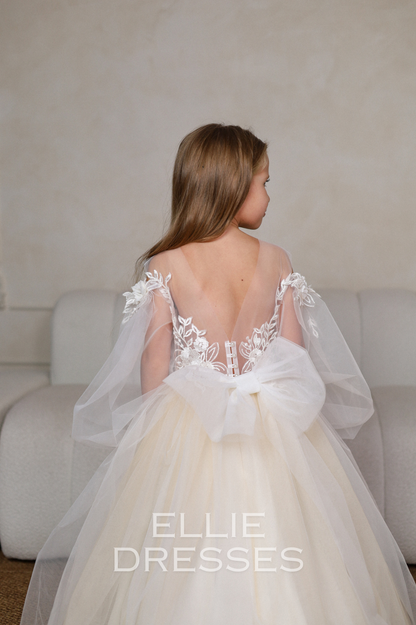 Long Sleeve Puffy Dress