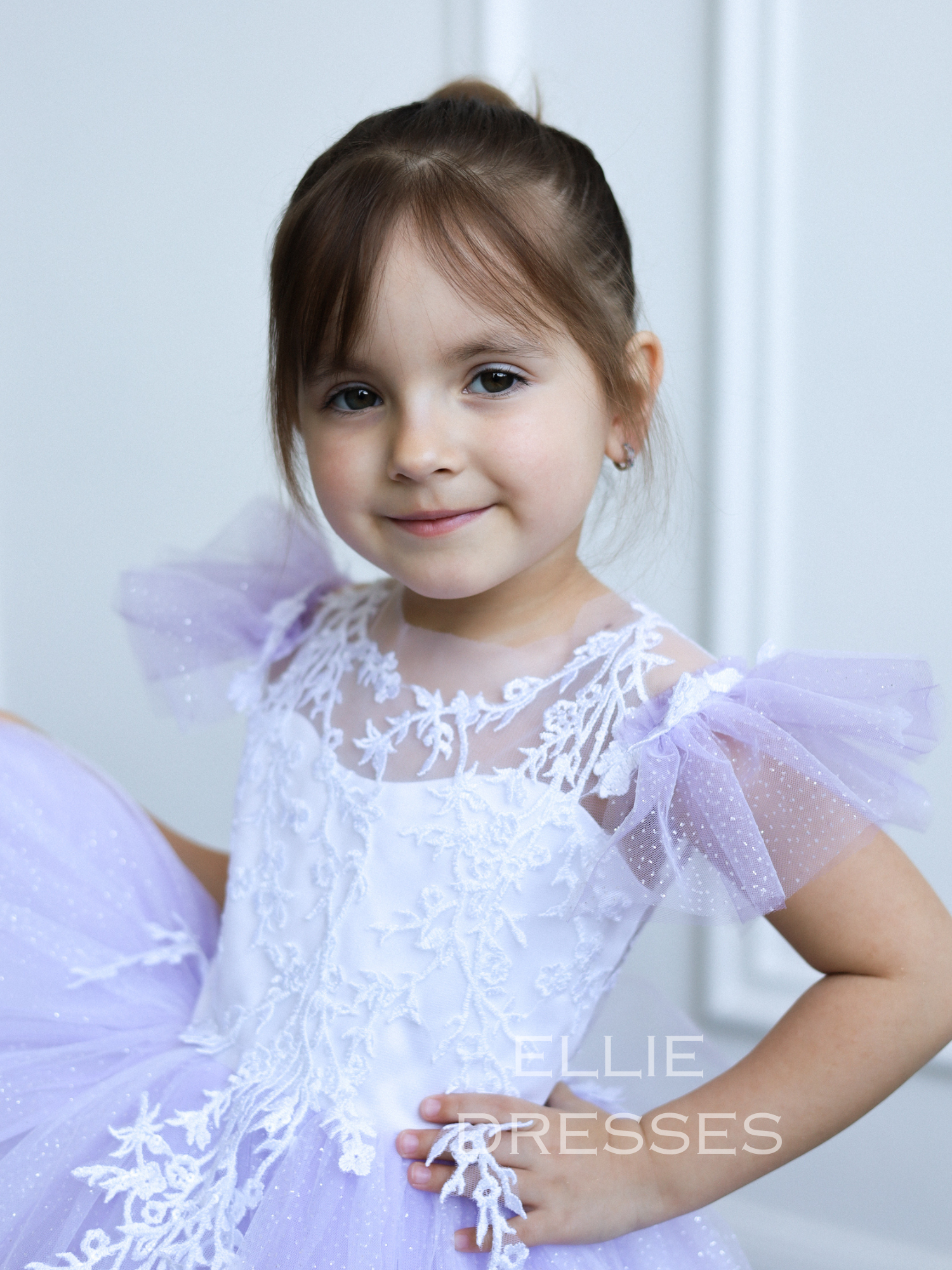 white dress with purple lace White Wedding Dress With Purple Accents