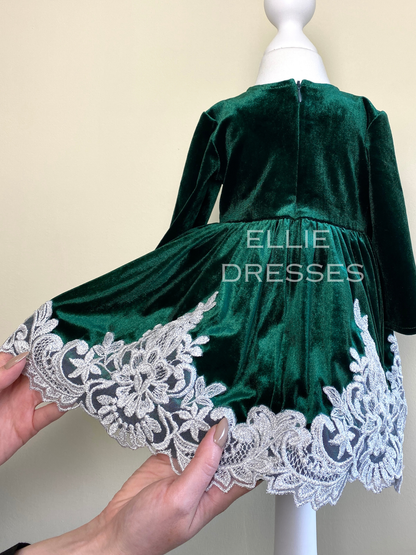 Toddler Christmas Dress with Lace CD010