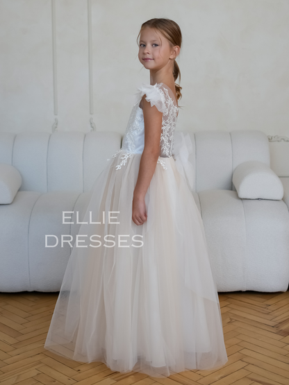 Flower Girl Dress with Train