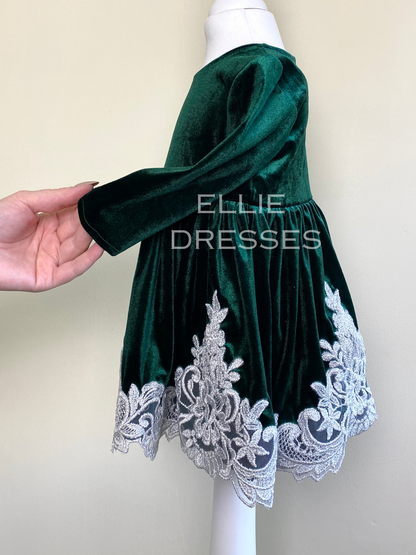 Toddler Christmas Dress with Lace CD010