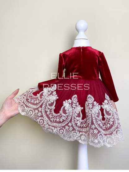 Tulle Skirt Dress with Ivory Lace CD007