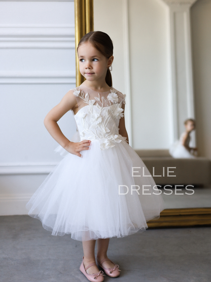 Short Girl Dress with sparkle skirt