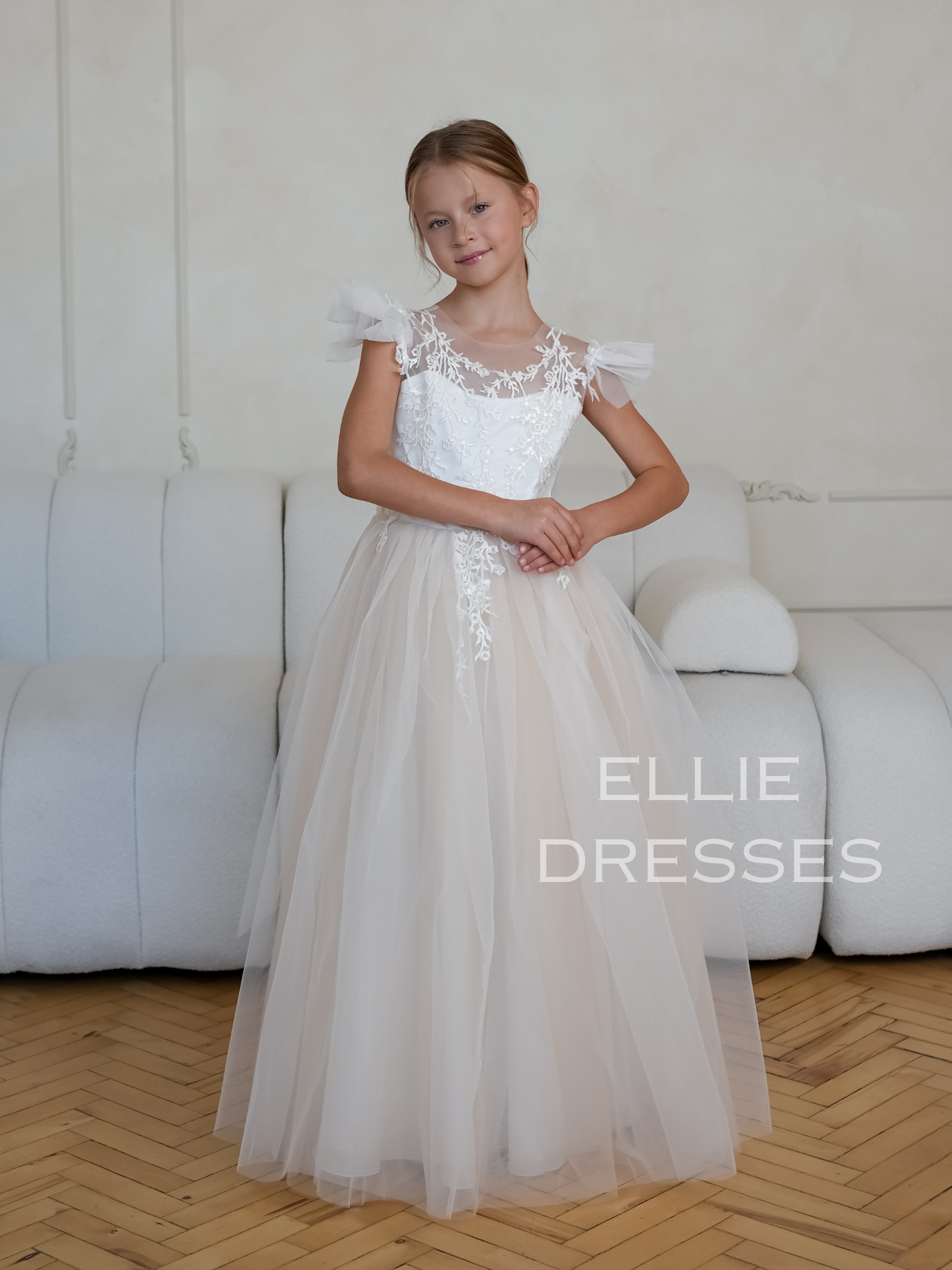 Flower Girl Dress with Train