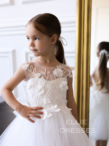Short Girl Dress with sparkle skirt