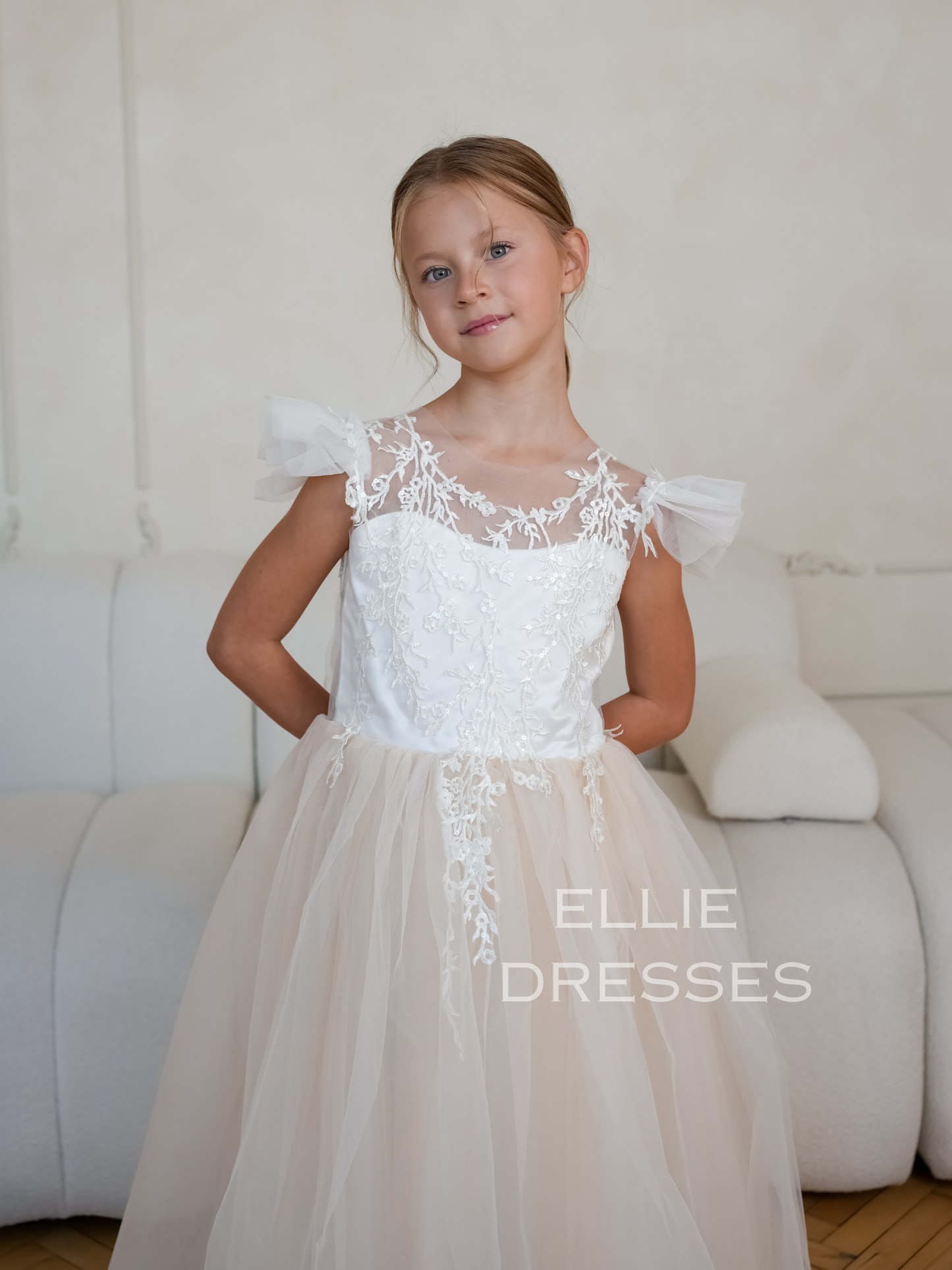Flower Girl Dress with Train
