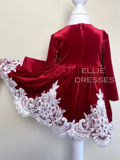 Christmas Velour Baby Gown CD010
