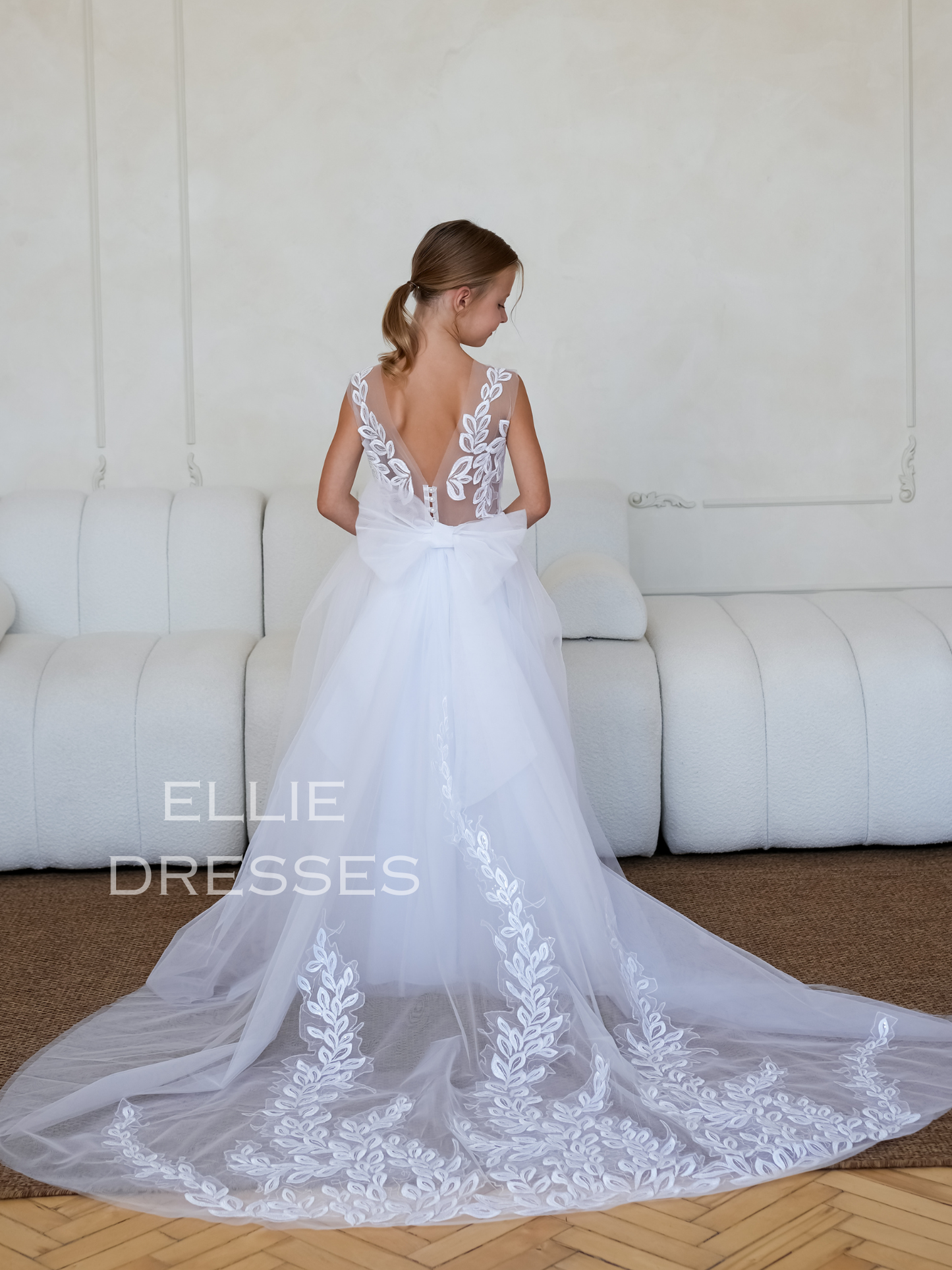 White Flower Girl Dress