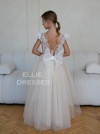Flower Girl Dress with Train