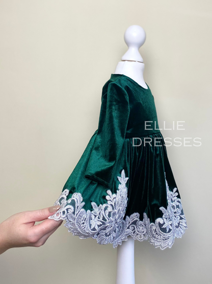 Toddler Christmas Dress with Lace CD010