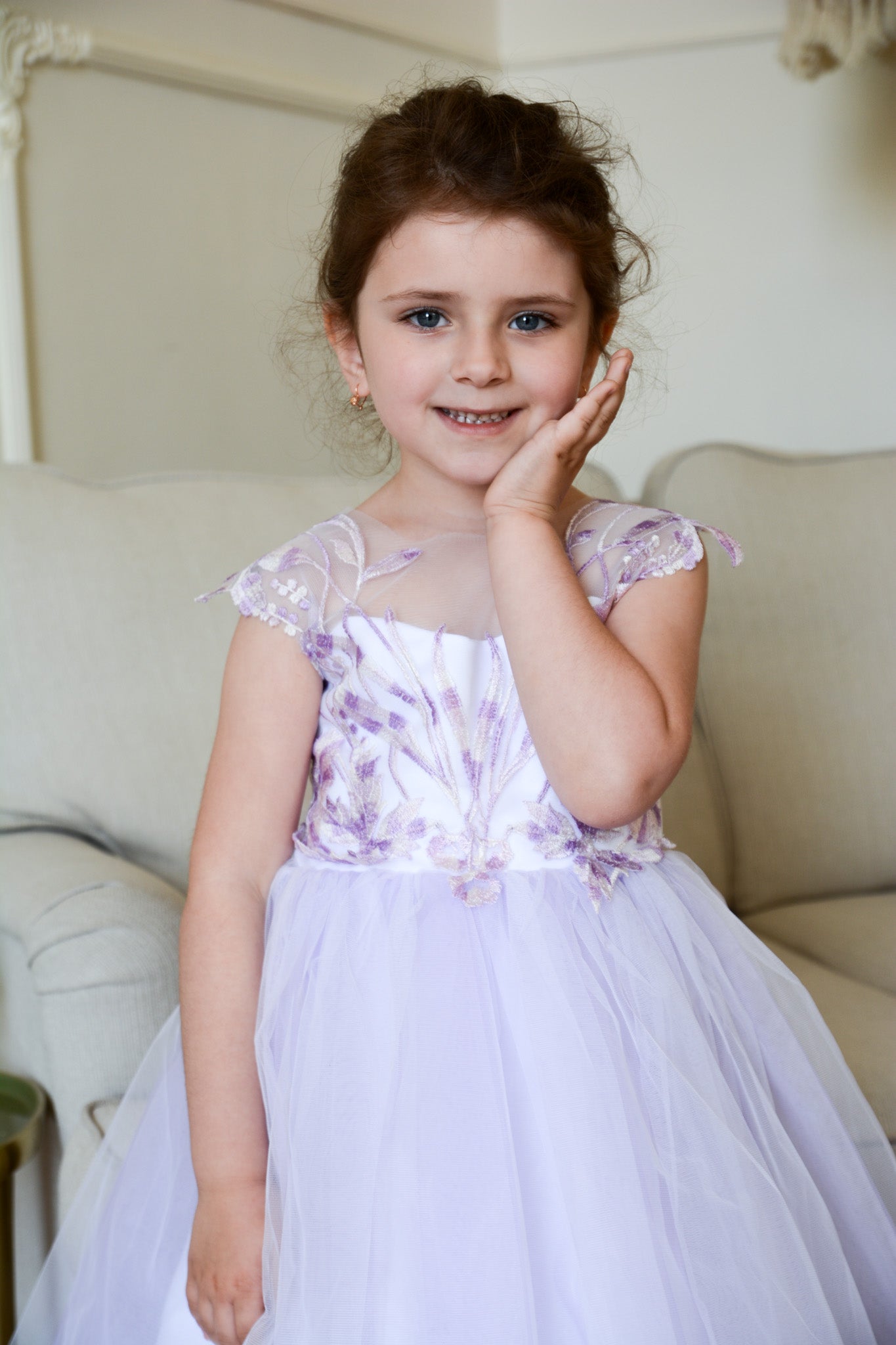 gradient purple dress Glitter Purple Gradient Ruched Ball Gown with Bow Long Prom Dress