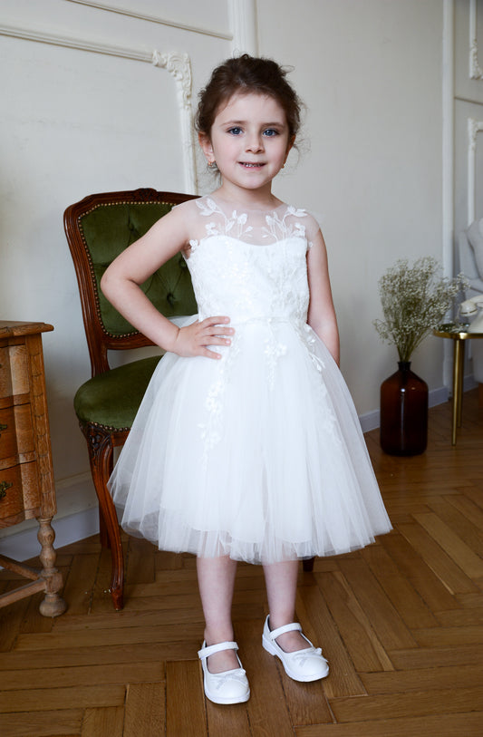 Short Flower Girl Dress