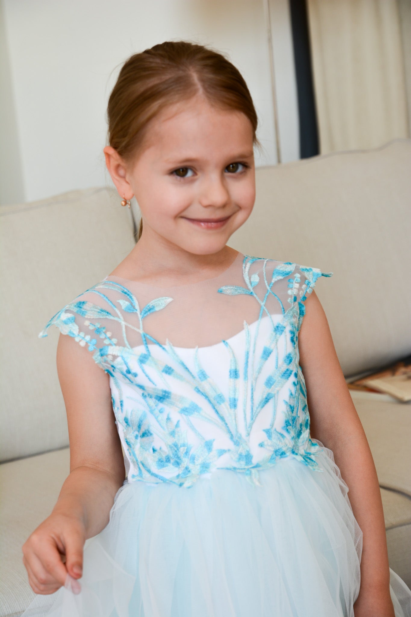 Light Blue Floral Dress