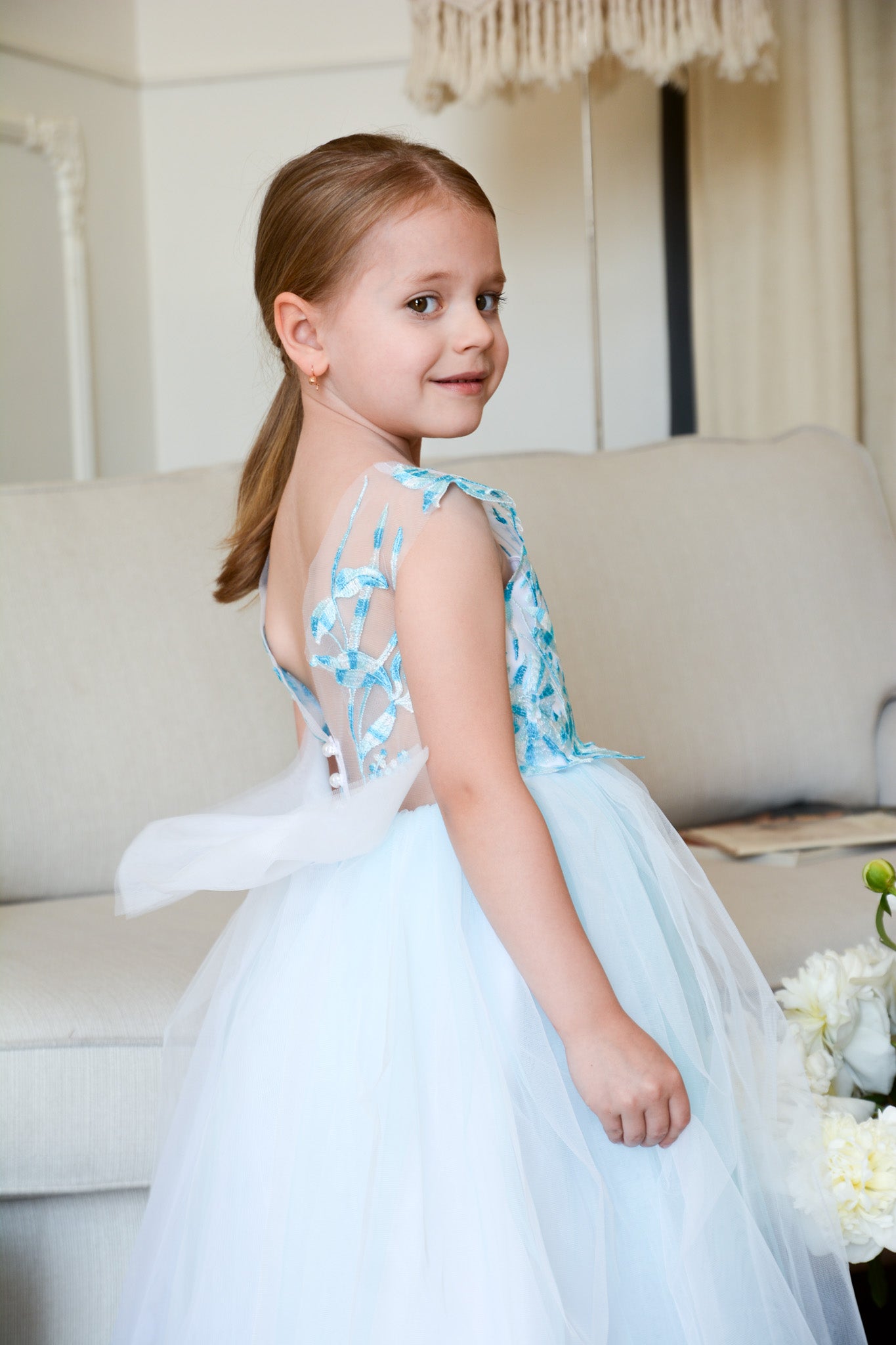 Light Blue Floral Dress