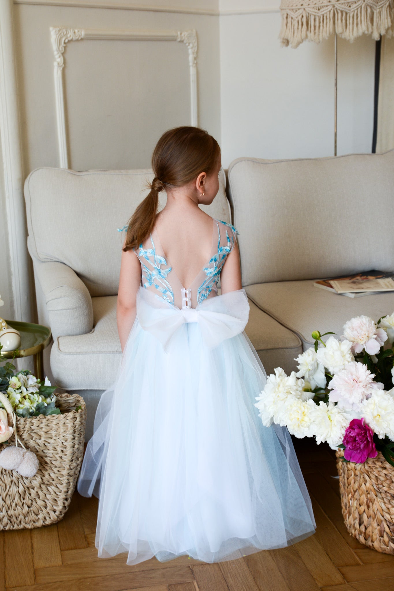 Light Blue Floral Dress