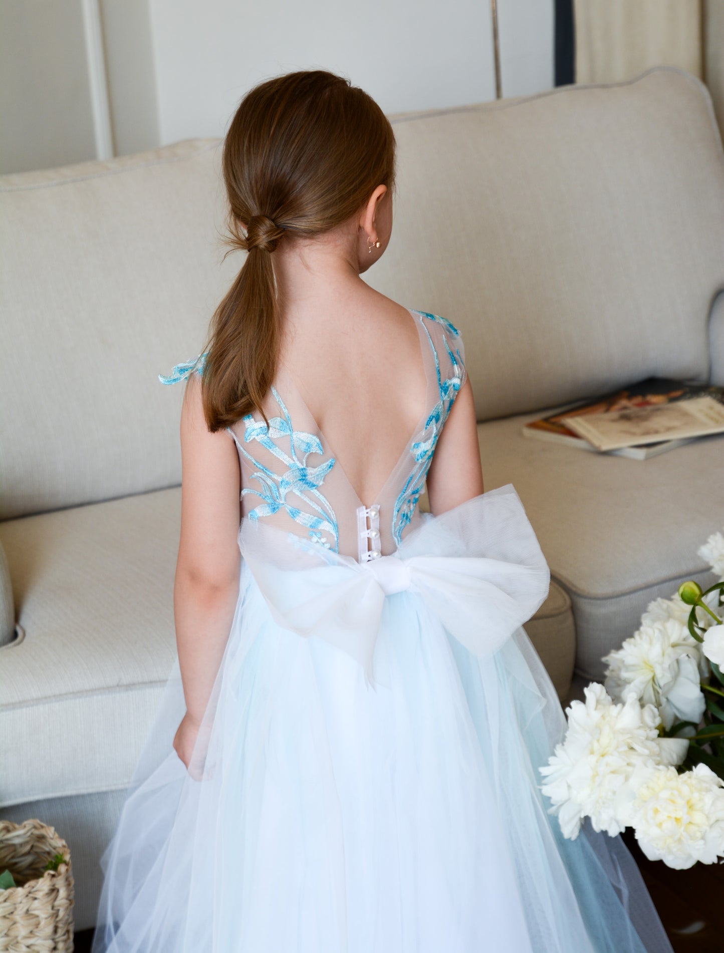 Light Blue Floral Dress