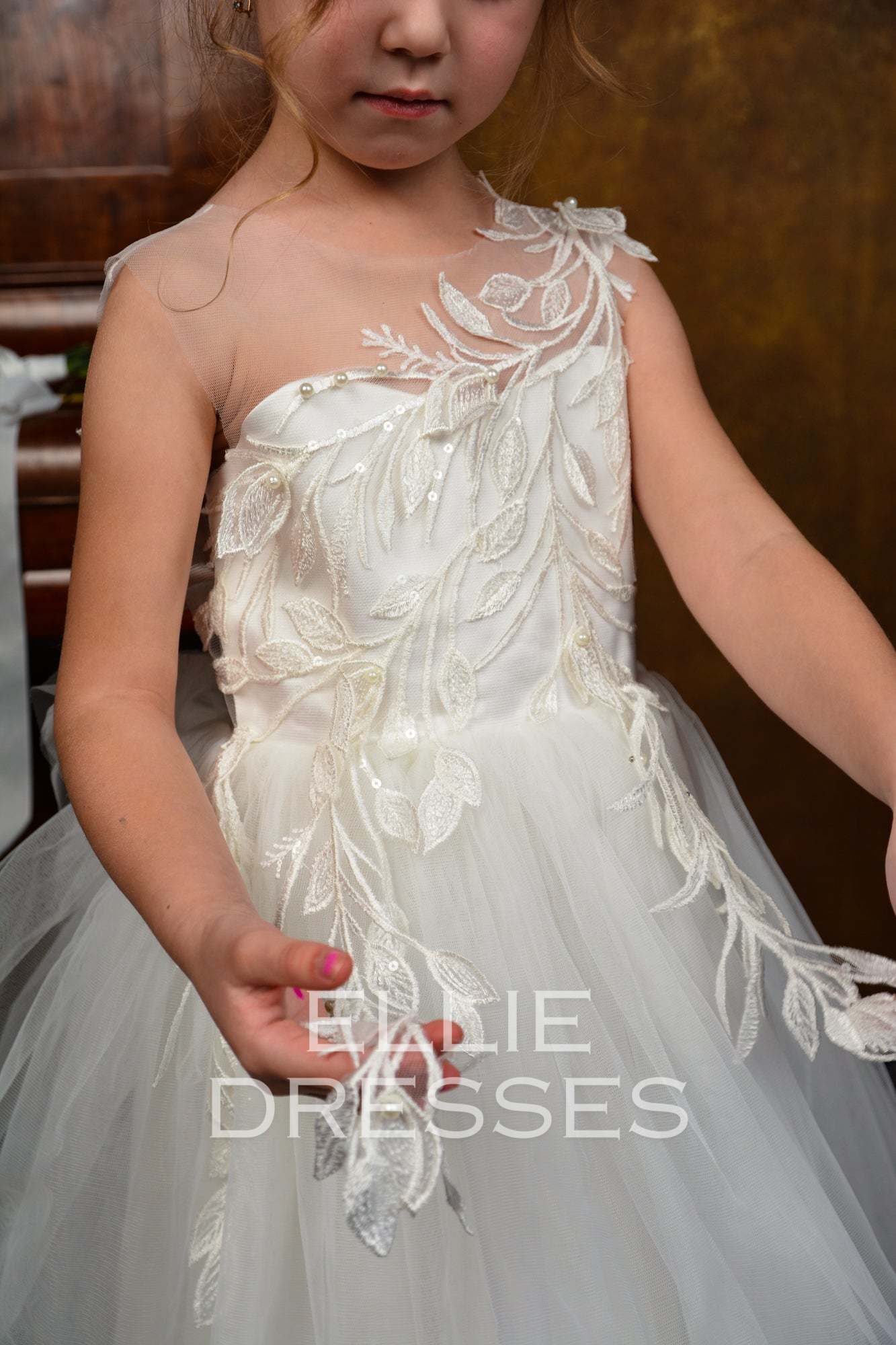 Puffy Flower Girl Dress