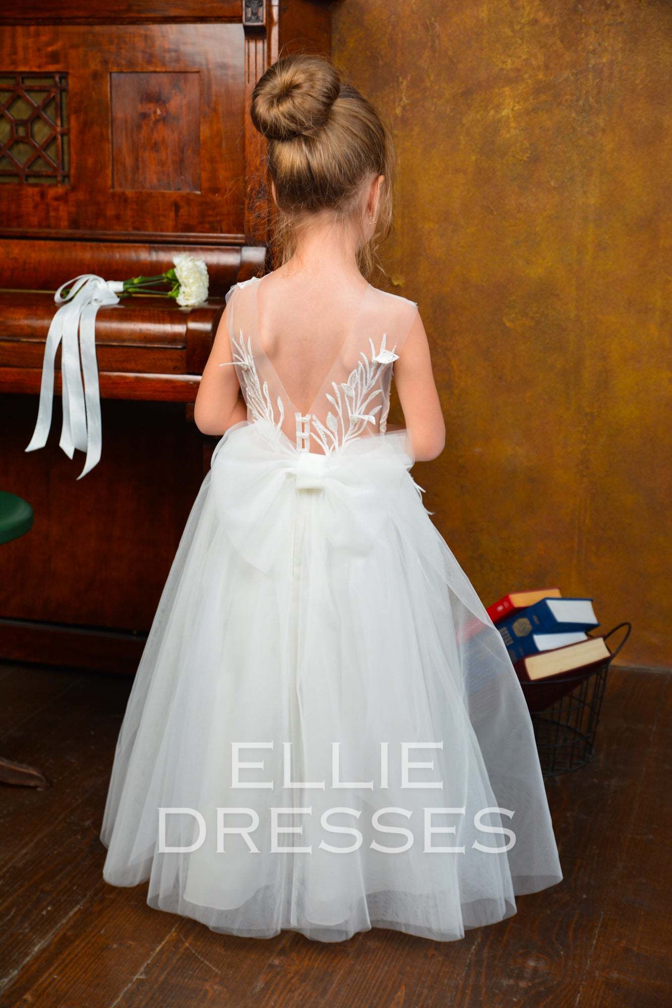 Puffy Flower Girl Dress