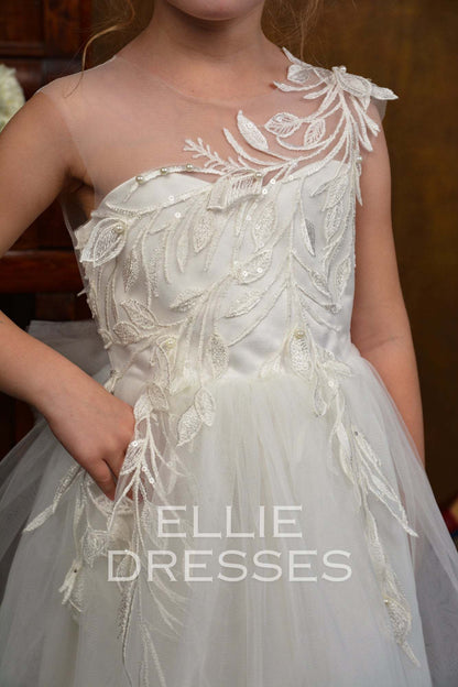 Puffy Flower Girl Dress