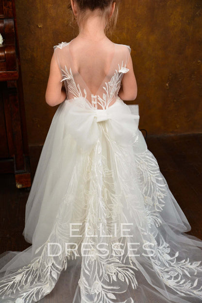 Puffy Flower Girl Dress