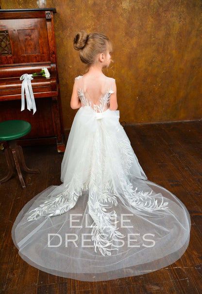 Puffy Flower Girl Dress