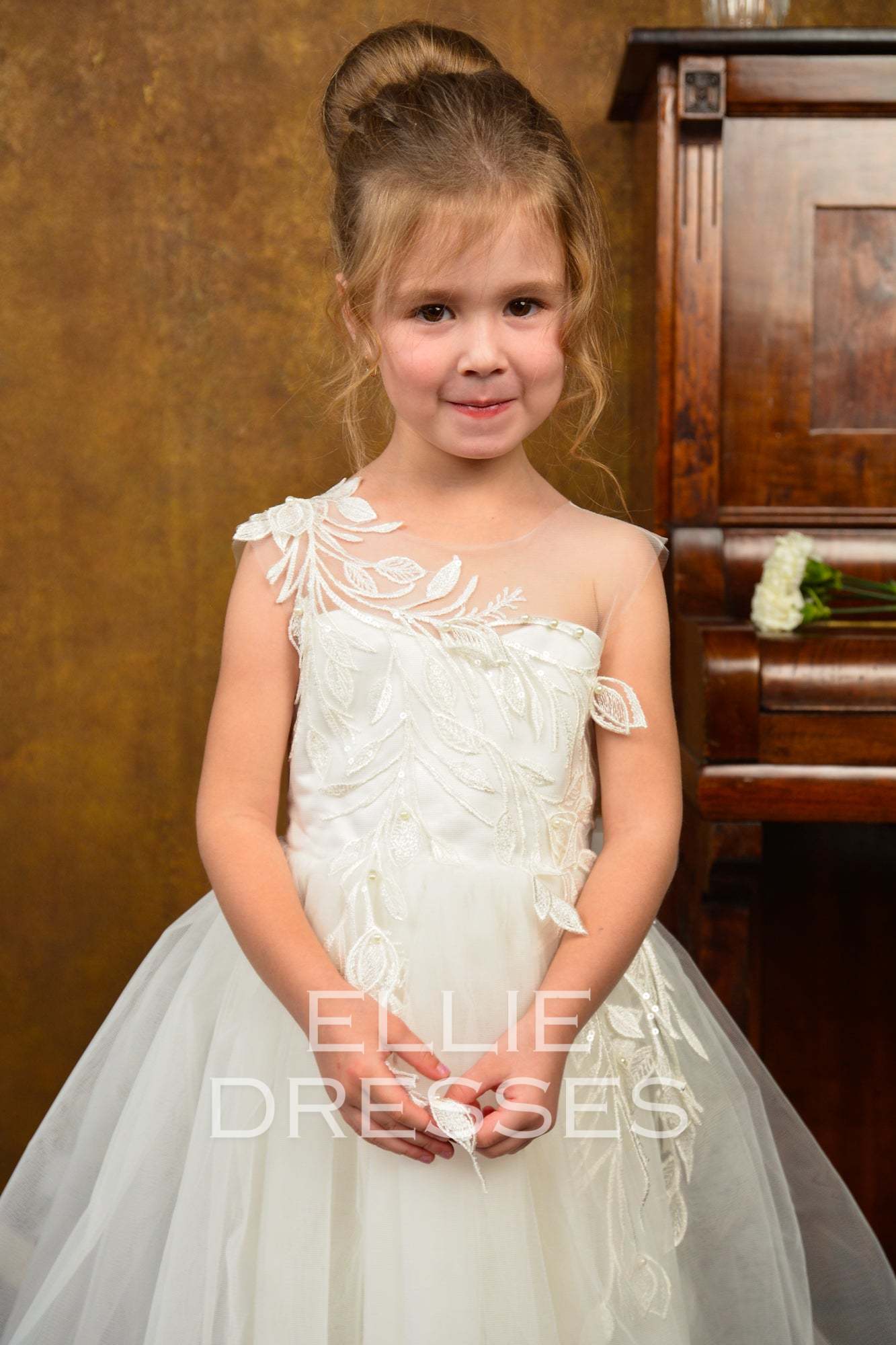 Puffy Flower Girl Dress