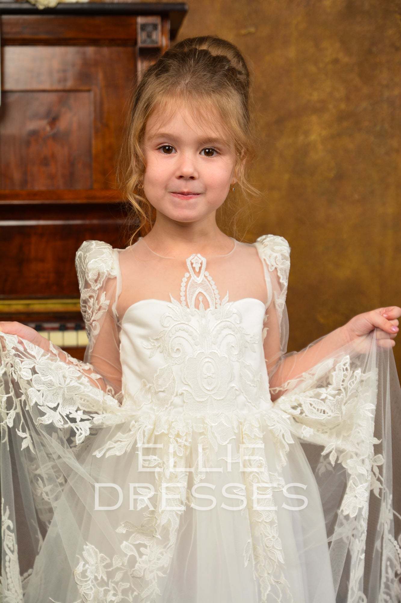 ivory victorian dress Victorian Dream Ivory Ruffled Gown