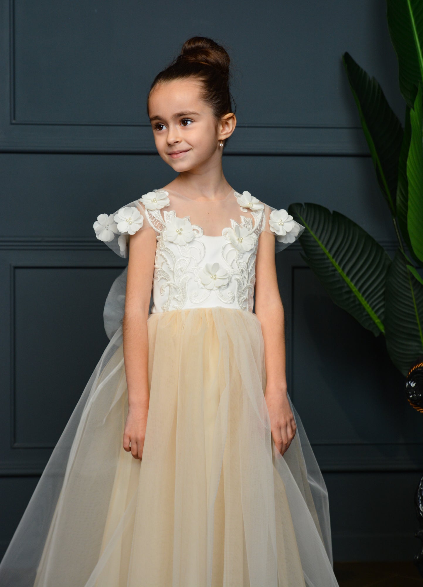 Dress with 3D Flowers