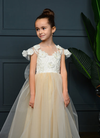 Dress with 3D Flowers