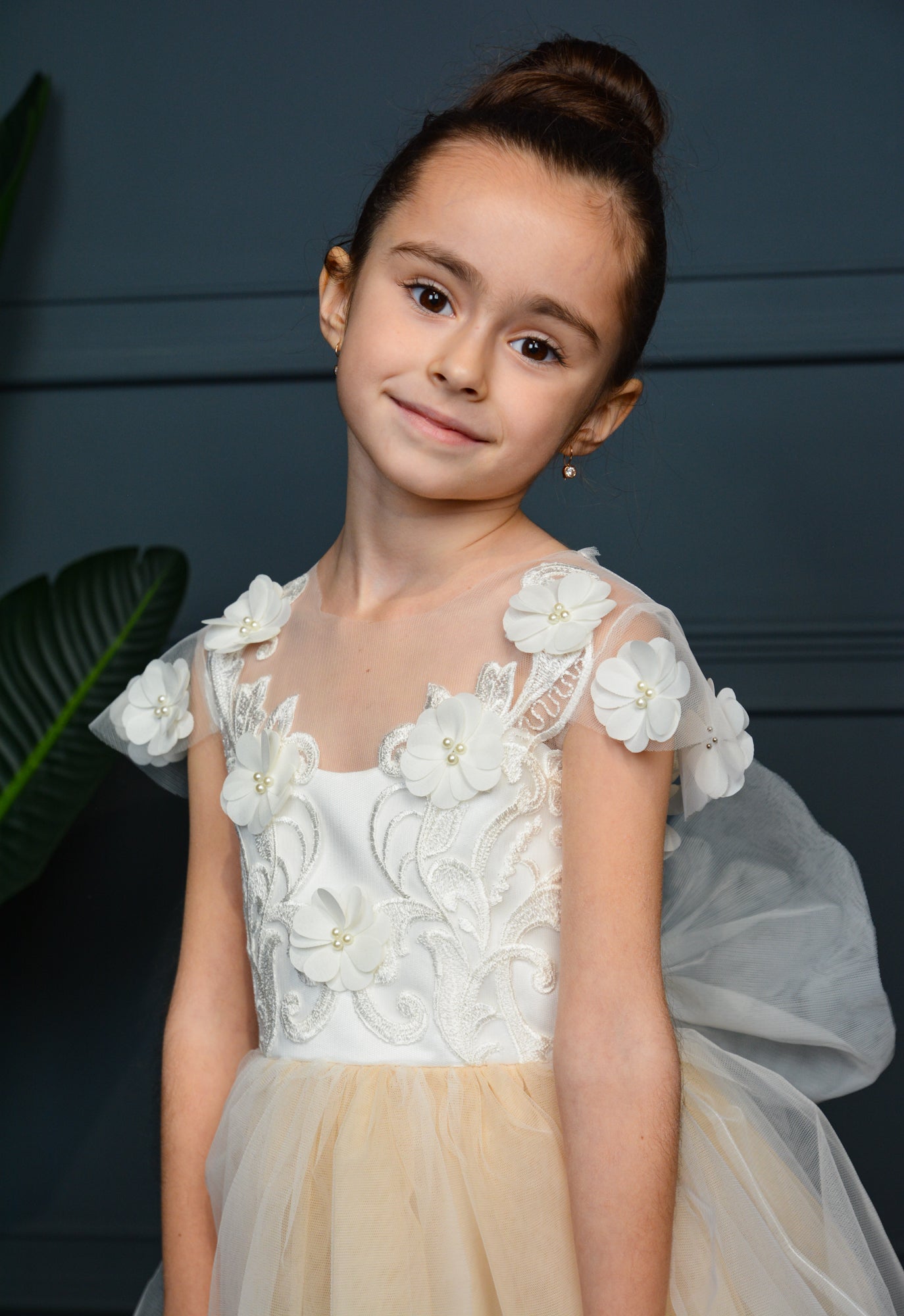 Dress with 3D Flowers