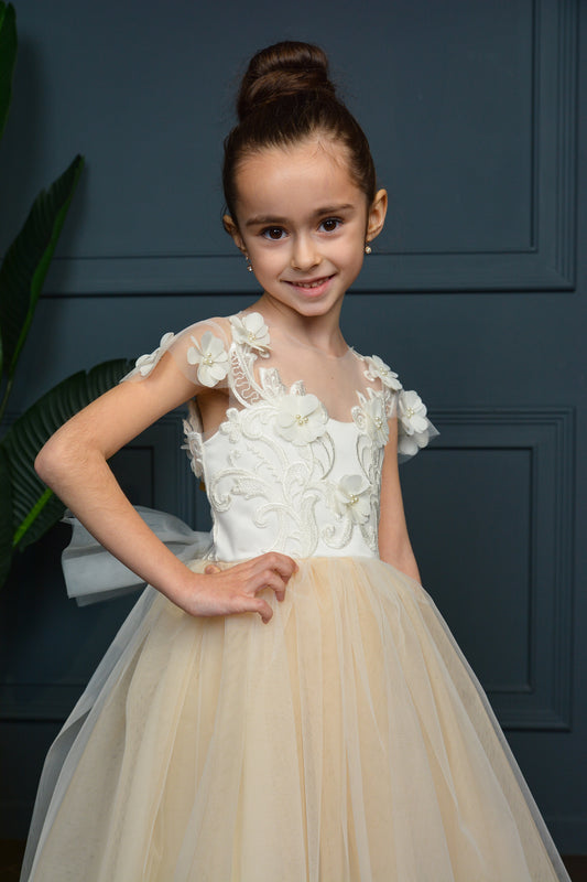Dress with 3D Flowers