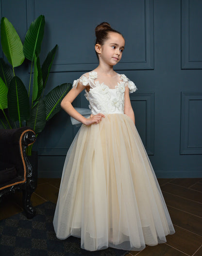 Dress with 3D Flowers