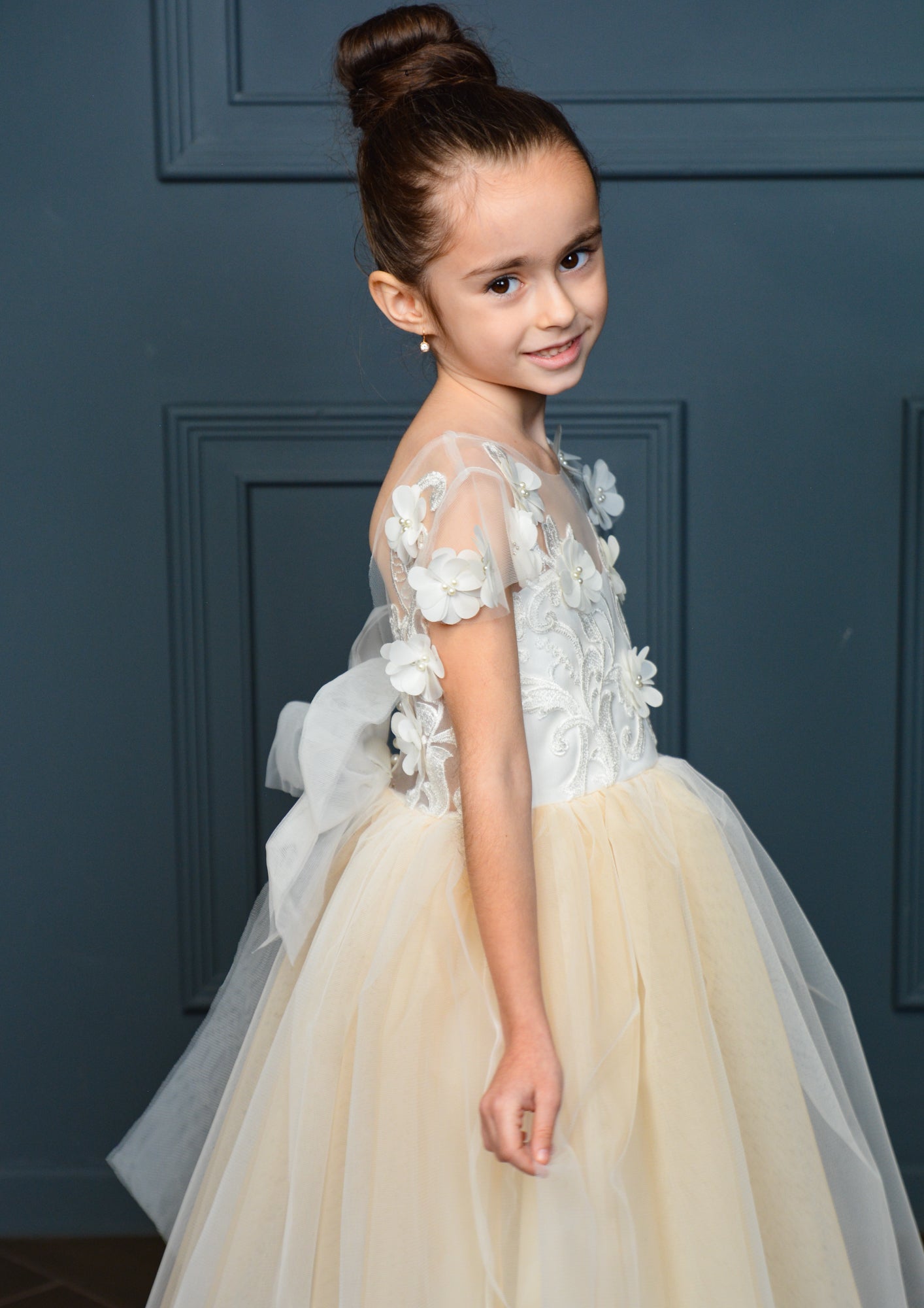 Dress with 3D Flowers