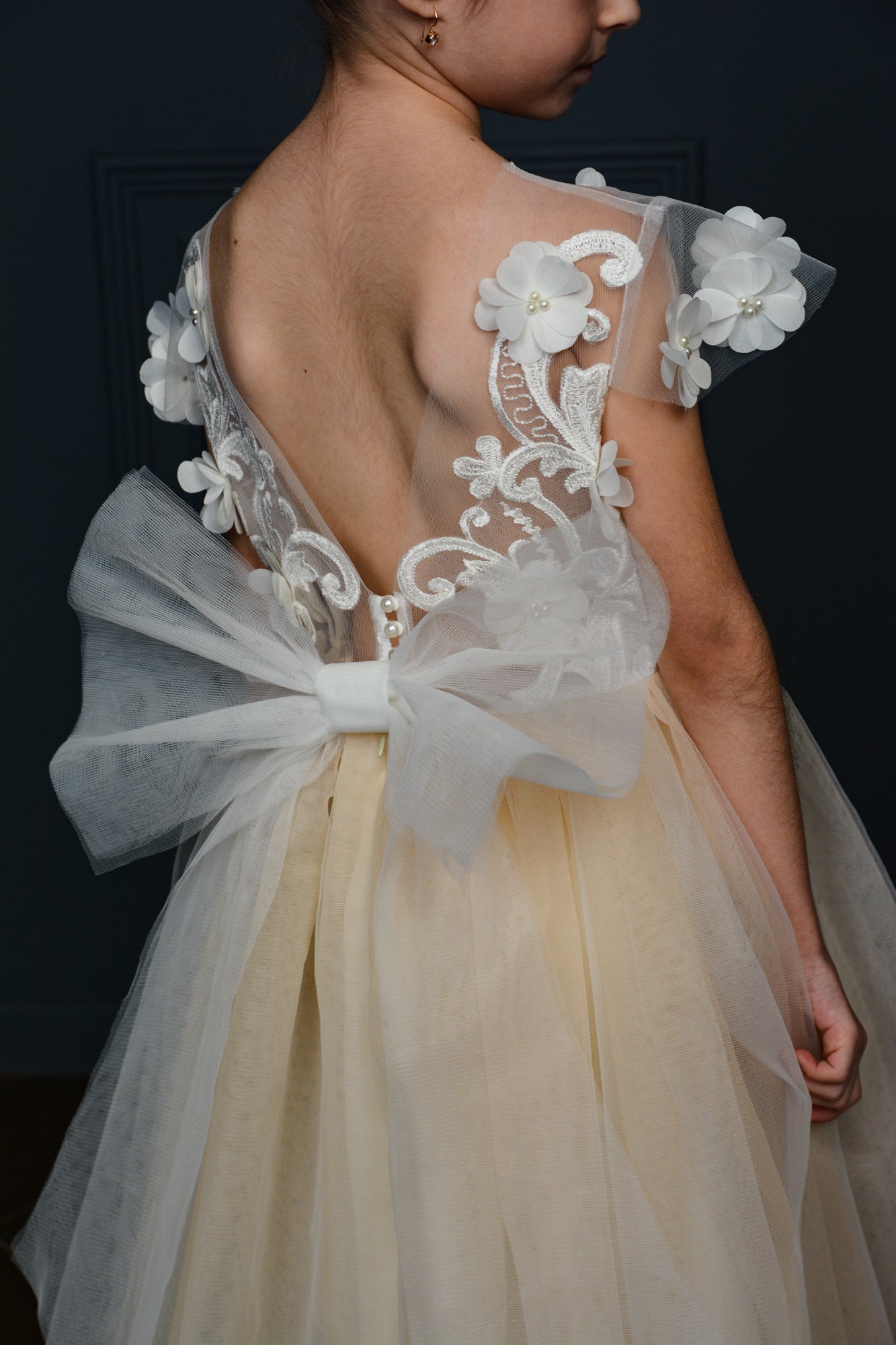 Dress with 3D Flowers