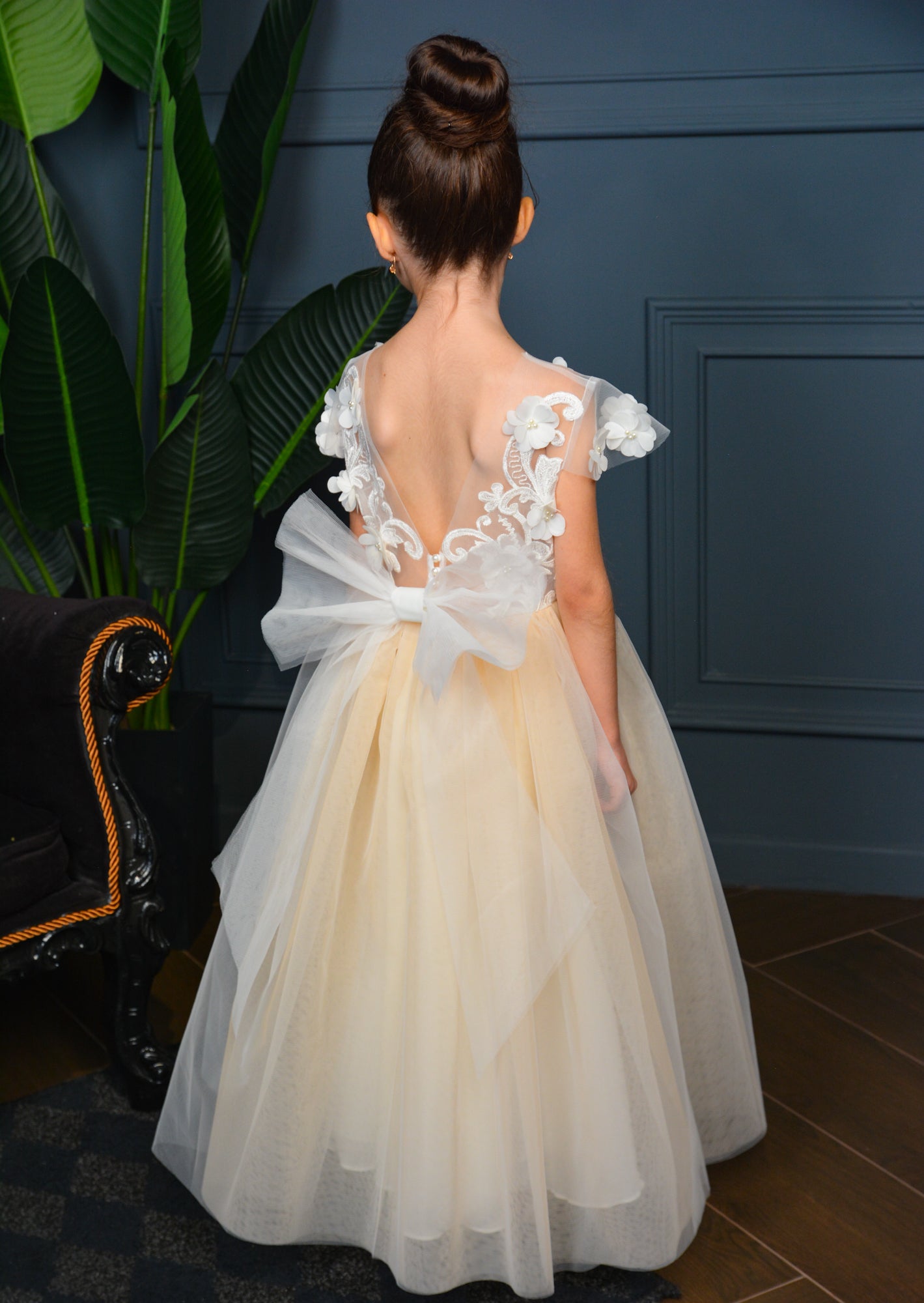 Dress with 3D Flowers